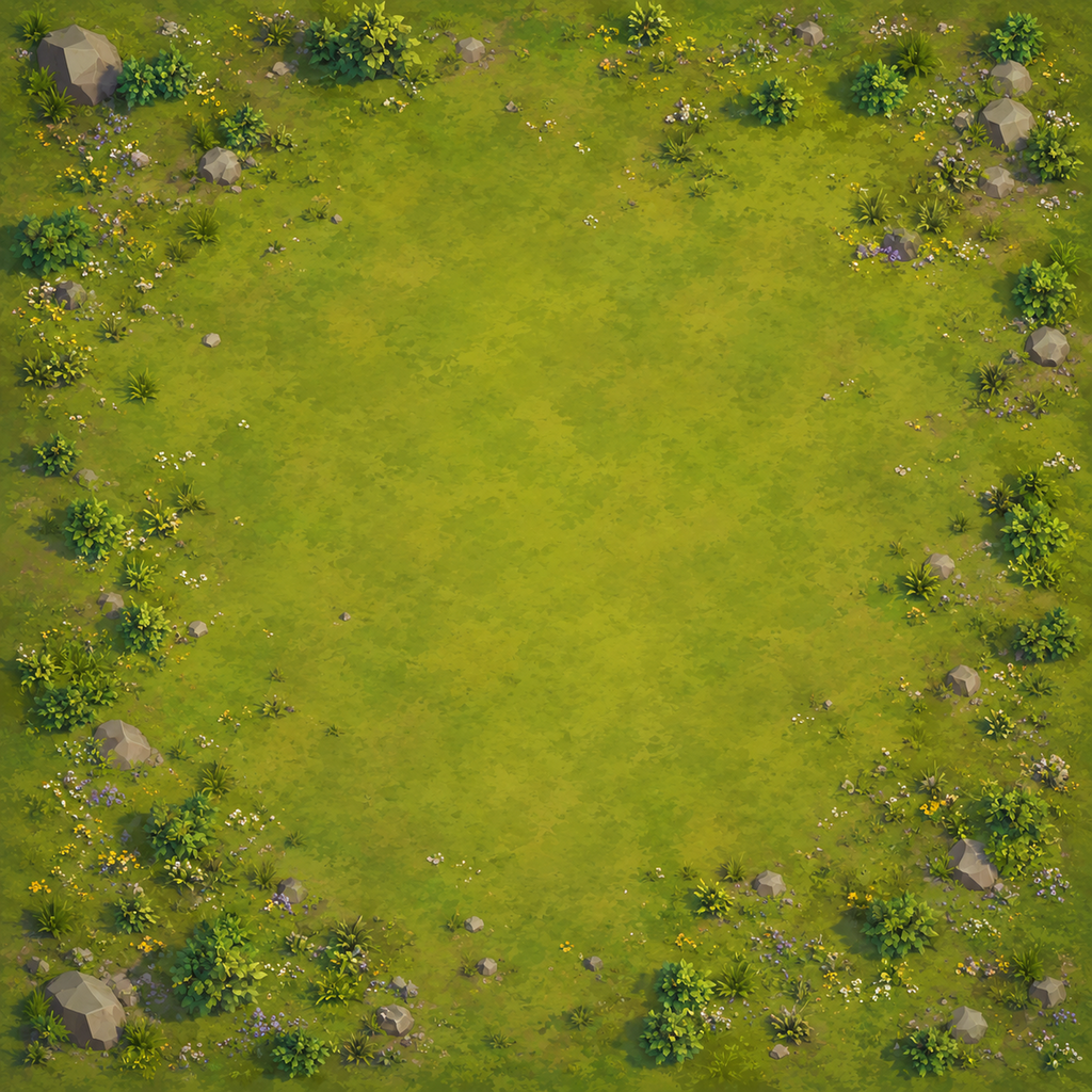 Grassland battlefield artwork