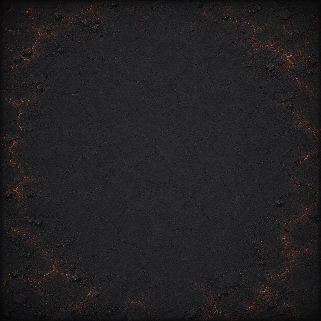 Volcanic battlefield artwork